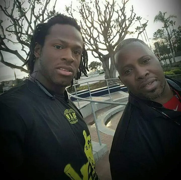 Kala Gause with Quentin Gause, years after coaching him
