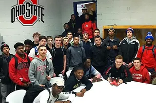 Next Level and Beyond students on a college visit at Ohio State University